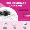 Picture of Eyesy Lash 500 Promade Fans - 10D 0.03 Size 11mm Curl D - Premade Lash Fans for Eyelash Extensions Fluffy Mega Volume Lashes Handmade Promades Eyelash Fans Loose Pre Made Fans Lash Extensions