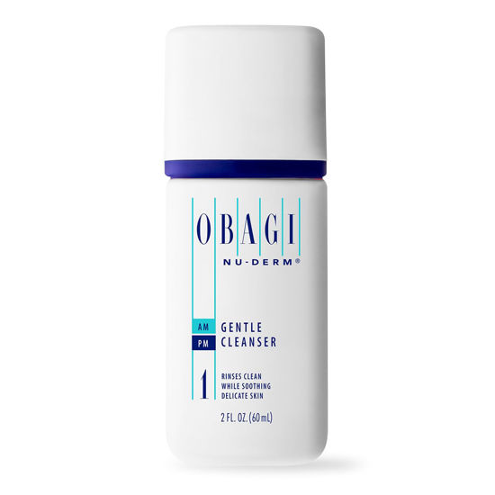 Picture of Obagi Nu-Derm Gentle Cleanser - Cleanser that Removes Daily Impurities & Makeup For Normal to Dry & Sensitive Skin - 2 oz, Travel Size