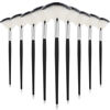 Picture of 9 Pieces Facial Brushes Fan Mask Brushes, Soft Facial Applicator Brushes Tools for Peel Glycolic Mask Makeup for Mud Cream (Black and Silver)