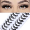 Picture of FARRED Natural Lashes Short False Eyelashes Wispy Mink Eye Lash Fluffy Wispies Eyelash Natural Look 10 Pairs Fake Lashes Pack Volume Lash Strips Pestañas