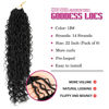 Picture of 8 Packs Goddess Faux Locs Crochet Hair for Black Women, Long Goddess Locs Crochet Hair, Boho Style Locs, River Locs Crochet Hair with Curly Ends (22Inch, 1B#, 8Packs)