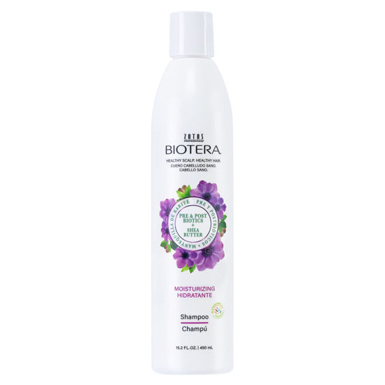 Picture of Biotera Moisturizing Shampoo | Hydrates & Moisturizes Dry, Medium, Fine Hair | Microbiome Friendly | Vegan & Cruelty Free | Paraben Free | Color-Safe | 15.2 Fl Oz