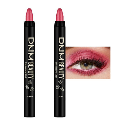 Picture of Kaely 2Pcs Cream Eyeshadow Sticks Set for Eyes Waterproof,Red Shimmer Eye shadow Stick Pencil Pen Bulk sombras en crema para ojos 35+35