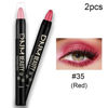 Picture of Kaely 2Pcs Cream Eyeshadow Sticks Set for Eyes Waterproof,Red Shimmer Eye shadow Stick Pencil Pen Bulk sombras en crema para ojos 35+35