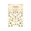Picture of 5D Embossed Christmas Nail Stickers for Nail Art Gold Xmas Tree Nail Art Stickers Elk Snowflake Nail Decals Self-Adhesive Garland Nail Art Decals for Women Nail Supplies Art Design Accessories