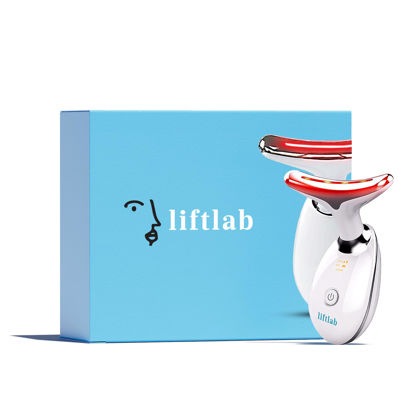 Picture of LiftLab Skin Sculptor - 3-in-1 LED Light Facial and Neck Massager - Rejuvenation, Relaxation & Firmness - Red, Blue & Green Light Modes - Portable, Ergonomic Design for Home Skincare