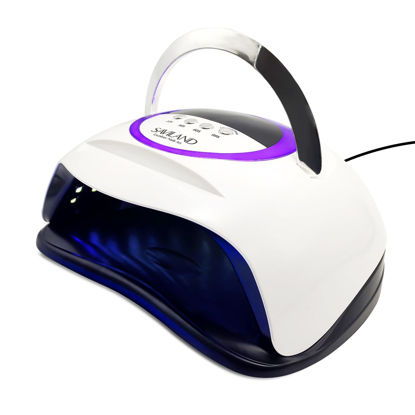 Picture of SAVILAND 300W U V LED Nail Lamp: Motion Sensor Nail Dryer Super Fast Curing U V Light for Gel Nails with 72 Beads 4 Timers Dual Light Sources Nail Lamp for Nail Salon Manicure Gift for Women