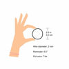 Picture of Minihope no-metal girls elastic hair ties, women's black elastics, 2mm Hair elastics 50 Count
