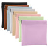 Picture of BUSOHA 8PCS Snap Closure Organizer Pouch, Small Women's Leather Pouches for Purse, Mini Makeup Bag for Cosmetics Headphones Jewelry Lipstick