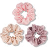 Picture of OLESILK 100% Mulberry Silk-Scrunchies for Hair Sleep, Women Grils Silk Hair Ties for Frizz & Breakage Curly Hair, No Damage, Elastics Ponytail Holder, 3 Pack
