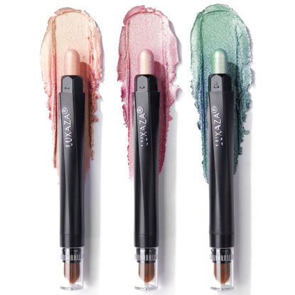 Picture of LUXAZA 3PCS Cream Eyeshadow Stick,Pro Longwear Eyeshadow Sticks Pencils Crayon-Neon Color
