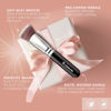 Picture of LAMORA Foundation Brush for Liquid Makeup - Kabuki Face Brush for Cream, Powder, Blush, and Concealer - Flat Top Blending, Buffing, Stippling Brush