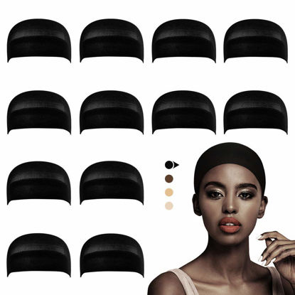 Picture of Dreamlover Black Wig Cap for Frontal, 12 Pieces