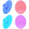 Picture of Face Scrubber, Facial Exfoliator, Face Scrub Brush, Soft Face Brush, Silicone Facial Cleansing Brush, Face Exfoliator Blackhead Acne Pore Cradle Cap Face Wash Brush for Deep Cleaning Skin Care