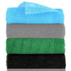 Picture of African Exfoliating Net, African Net Sponge, Nylon African Bathing Sponge Net, African Net Long Net Bath Sponge Shower Body Scrubber Back Scrubber Skin Smoother ((Black,White,Blue,Emerald Green))