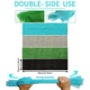 Picture of African Exfoliating Net, African Net Sponge, Nylon African Bathing Sponge Net, African Net Long Net Bath Sponge Shower Body Scrubber Back Scrubber Skin Smoother ((Black,White,Blue,Emerald Green))