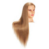 Picture of Hairingrid 26"-28" Mannequin Head Hair Styling Training Head Manikin Cosmetology Doll Head Synthetic Fiber Hair and Free Clamp Holder (Golden Brown)