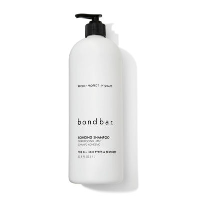 Picture of Bondbar Repairing Shampoo, Protects, Strengthens & Hydrates All Hair Types & Textures, Prevents Flyaways & Frizz, Adds Moisture & Shine, Vegan, Cruelty-Free, 33.8 Fl Oz
