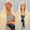 Picture of Alididi 30Inch 613 13x6 Lace Front Wig Human Hair 200 Density 613 Lace Front Wig Human Hair Blonde Wig Human Hair Straight Lace Frontal Wig Human Hair Pre Plucked With Baby Hair (613 Blonde Wig)