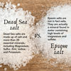 Picture of 100% Pure Dead Sea Mineral Bath Salt Lavender 6 Pack 2.5 oz Single Use Packets with Magnesium, Sulfur and 21 Essential Minerals. All Skin Types, Problem Skin. Natural, Therapeutic.