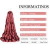 Picture of French Curl Braiding Hair 24 inch Loose Wavy 8 Packs Bouncy Braiding Hair extensions 350/BUG 75g/Pack French Curls Synthetic Hair Extensions(24inch,8packs,350/BUG)