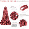 Picture of French Curl Braiding Hair 24 inch Loose Wavy 8 Packs Bouncy Braiding Hair extensions 350/BUG 75g/Pack French Curls Synthetic Hair Extensions(24inch,8packs,350/BUG)