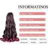 Picture of French Curl Braiding Hair,8packs Loose Wavy #TBug Pre Stretched Synthetic Spiral Curly Crochet Braiding Hair 16Inch 75g/pack French Curly Crochet Hair Extensions (16inch,8packs,TBUG)