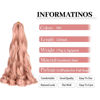 Picture of French Curly Braiding Hair,Loose Wave Braiding Hair 8 Packs 24 Inch 75G/Pack Pink Crochet Braids Hair Spanish Curly Synthetic Spiral Curl Braiding Hair Extensions (24 Inch,8 Packs,#MP1)