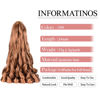 Picture of French Curly Braiding Hair 8packs Loose Wavy 30# Pre Stretched Synthetic Spiral Curly Crochet Braiding Hair 24 inch Synthetic 75g/pack French Curly Crochet Hair (24inch,8packs,30#)