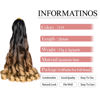 Picture of French Curl Braiding Hair,C14 Loose Wavy Braiding Hair Extensions Synthetic 20inch 75g/pack French Curly Crochet Hair (C14,5packs,20 inch)