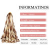 Picture of French Curly Braiding Hair for Box Braids,30/613 Loose Wave Braiding Hair 8 Packs 24 Inch 75g/Pack Spanish Curly Synthetic Spiral Curl Braiding Hair Extensions (24 Inch,8 Packs,30/613)