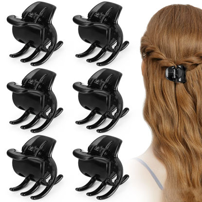 Picture of 6 Pieces Morhom Jaw Clips, 1.3 Inch Hair Claw Clips for Thick or Medium Hair