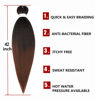 Picture of ShowCoco Easy Braid Pre Stretched Braiding Hair Ombre Natural Black to Brown 42 Inch Yaki Texture Easy Crochet Braids 8 Packs Hot Water Setting Synthetic Hair Extension for Braids (42inch,#1B/30)