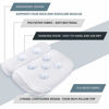 Picture of AmazeFan Bath Pillow, Bathtub Spa Pillow with 4D Air Mesh Technology and 7 Suction Cups, Helps Support Head, Back, Shoulder and Neck, Fits All Bathtub, Hot Tub and Home Spa [US. Patent Design]