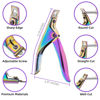 Picture of Yaya Acrylic False Nail Clipper with Magnets, Nail Tip Cutter with Length Measurement, 15Pcs Magnets (Rainbow)
