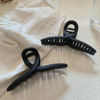 Picture of Nalodu 5 Inch Hair Claw Clips Extra Large No Slip Big Matte Jaw Butterfly Clip for Long Curly Thick Hair Women, 4 Pack Black