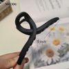 Picture of Nalodu 5 Inch Hair Claw Clips Extra Large No Slip Big Matte Jaw Butterfly Clip for Long Curly Thick Hair Women, 4 Pack Black