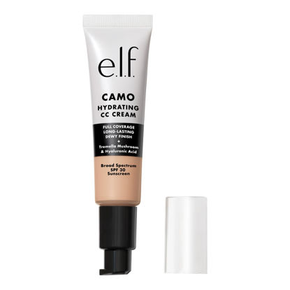 Picture of e.l.f. Hydrating Camo CC Cream, SPF 30, Color Correcting Full Coverage Foundation For A Dewy Finish, Vegan & Cruelty-Free, Light 205 N