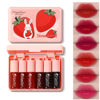 Picture of 6 Colors Lip Tint Stain Set, Korean Velvet Watery Lip Stain Moisturizing Mini Liquid Lipstick, Multi-use Lip and Cheek Tint, Long lasting Non-Stick Cup Waterproof, Lip Color Makeup