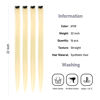Picture of KGBFASS Blonde Hair Extensions One Color Clip in on Hairpieces Synthetic Colored Halloween Cosplay Christmas Party Highlight 20inch Colorful Hairpieces for Women Girls (613 16Pcs)