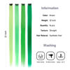 Picture of KGBFASS 16Pcs Green Colored Clip in Hair Extension Multi-colors Party Highlights Synthetic 20inch Color Hairpiece Halloween Cosplay Party Christmas New Year Gift for Women Kids Girls (Mix Green)