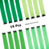 Picture of KGBFASS 16Pcs Green Colored Clip in Hair Extension Multi-colors Party Highlights Synthetic 20inch Color Hairpiece Halloween Cosplay Party Christmas New Year Gift for Women Kids Girls (Mix Green)