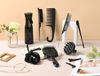 Picture of 12 Pcs Hair Styling Brush Set with Detangler, Teasing, Rat Tail, Edge Brushes and Baby Hair Brushes - Soft Bristles for Baby Girls and Women (Black)