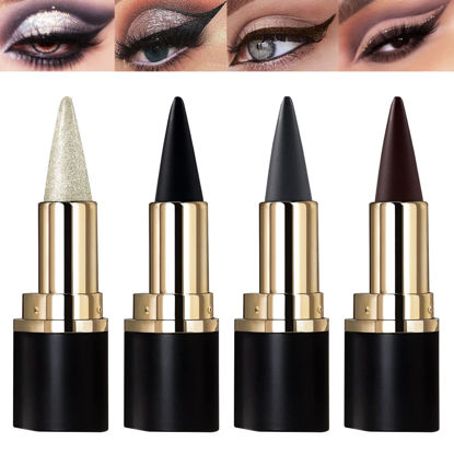 Picture of Miss Rose M 4 Colors Gel Eyeliner Set, Eyeliner Pencils, delineador de ojos contra el agua, Easy to Use, Eye Makeup for Women (4 Colors)