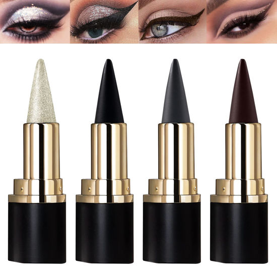 Picture of Miss Rose M 4 Colors Gel Eyeliner Set, Eyeliner Pencils, delineador de ojos contra el agua, Easy to Use, Eye Makeup for Women (4 Colors)