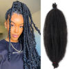 Picture of 20 Inch Pre-Separated Springy Afro Twist Hair 8 Packs Spring Twist Hair For Distressed Soft Locs Natural Black Marley Twist Braiding Hair Synthetic Hair Extension For Black Women (8 Strands/Pack,1B#)
