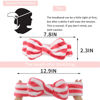 Picture of WHAVEL 6 Pack Pink Spa Headbands, Makeup Headbands Skincare Headbands Microfiber Bow Headbands Leopard Stripe Polka Facial Headband Soft Elastic Hair Band Headband for Washing Face