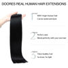 Picture of DOORES Hair Extensions Real Human Hair, Jet Black 110g 7pcs 22 Inch, Human Hair Extensions Seamless Clip in Hair Extensions Skin Weft Hair Extensions Remy Straight Hair Invisi Edge Hair Extensions