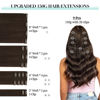 Picture of DOORES Clip in Hair Extensions Real Human Hair, Light Dark Brown 20 Inch 150g 9pcs, Remy Hair Extensions Clip in Human Hair Hair Extensions Real Human Hair Natural Hair Extensions Straight Thick