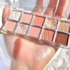 Picture of Erinde 10 Color Eyeshadow Palette Makeup - Matte Shimmer Glitter Eye Shadow, Ultra-Blendable, High Pigmented, Naturing-Looking, Neutral Nude Eyeshadow Palette with Professional Brush, Warm Sunshine